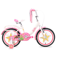 [BICBBE0001] Bicicleta BARBIE BMX R16 1V. Niña Frenos V /Contrapedal Ruedas Laterales Acero Blanco Talla:UN